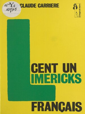 cover image of Cent un limericks français